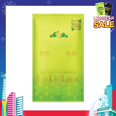 LULULUN Face Mask Sheet Grape GR3 1s (Expiry: Dec`2025)