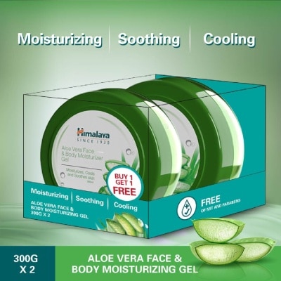 HIMALAYA Aloe Vera Face & Body Moisturizing Gel 300ml Packset x 2s