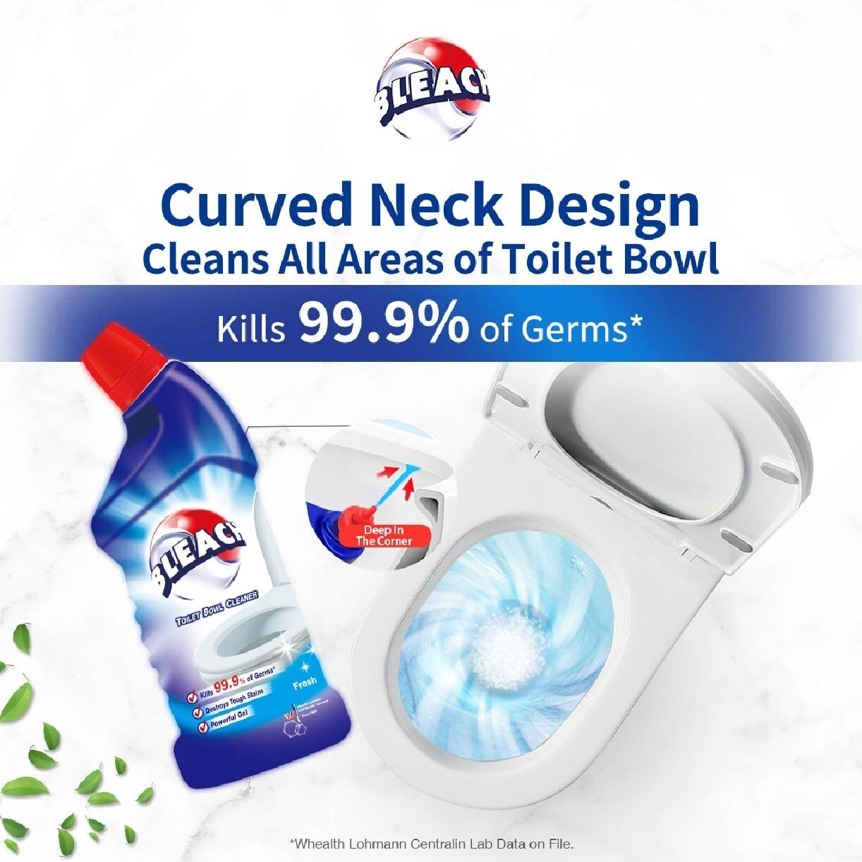 Bleach Toilet Bowl Cleaner 600ml