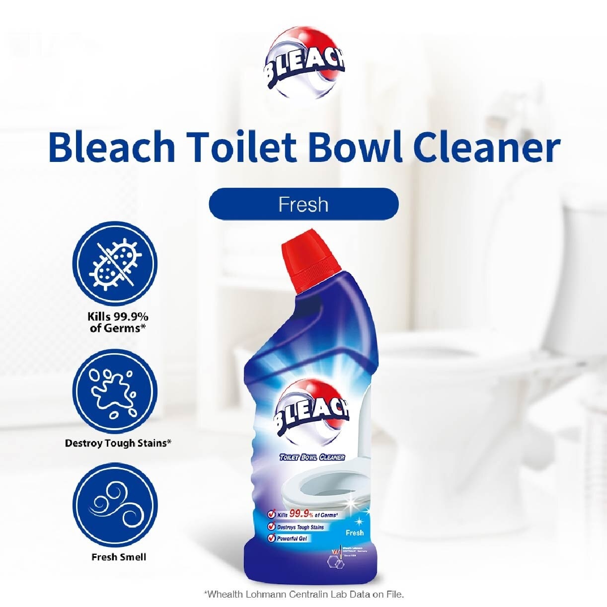 Bleach Toilet Bowl Cleaner 600ml