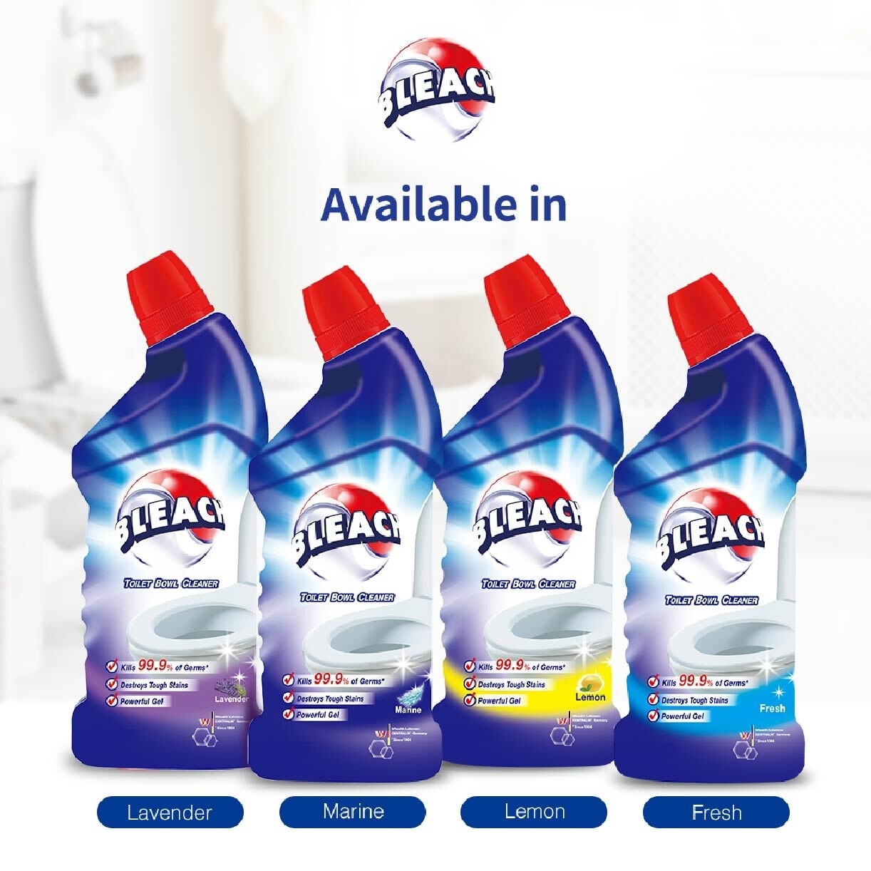 Bleach Toilet Bowl Cleaner 600ml