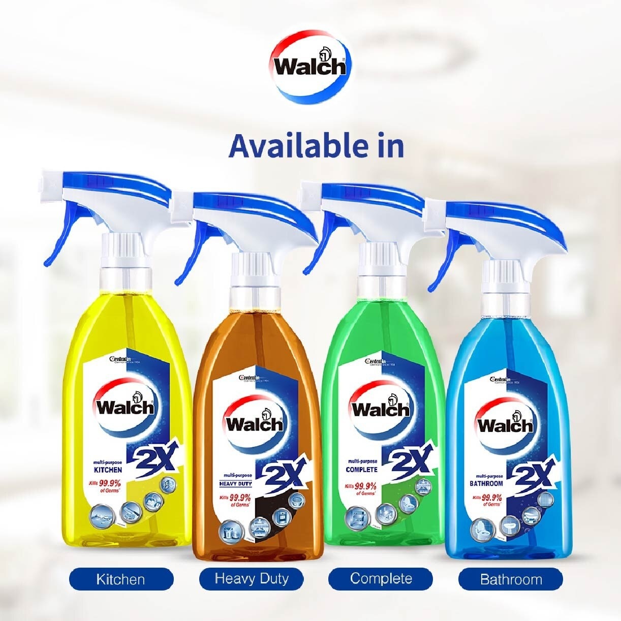 Multi-Purpose Cleaner 2X Bathroom (Kills 99.9% Germs + Suitable For Use Throughout The Bathroom) 500ml