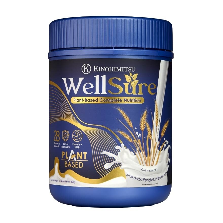 WellSure (Plant Based Milk For Adult Nutrition, With Vitamin, Minerals, Lutein, Prebiotics & Probiotics) 850g