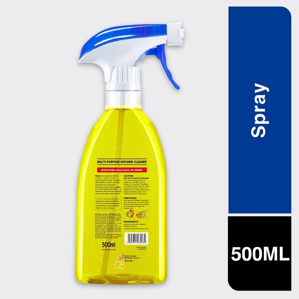 Multi-Purpose Cleaner 2X Kitchen (Kills 99.9% Germs + Suitable for Use Throughout The Kitchen) 500ml