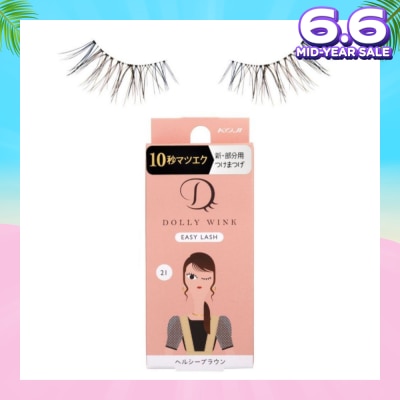 DOLLY WINK Easy Lash 21 Healthy Brown 1s
