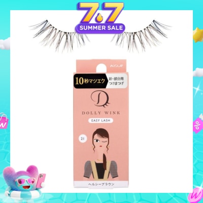 DOLLY WINK - Easy Lash 21 Healthy Brown 1s (Expiry: Jan`2027)