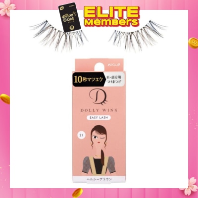 DOLLY WINK Easy Lash 21 Healthy Brown 1s&nbsp;(Expiry: Jul`2026)