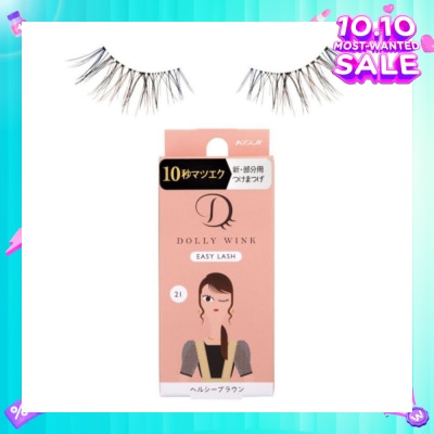 DOLLY WINK Easy Lash 21 Healthy Brown 1s (Expiry: Jul`2026)