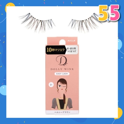 DOLLY WINK Easy Lash 21 Healthy Brown 1s