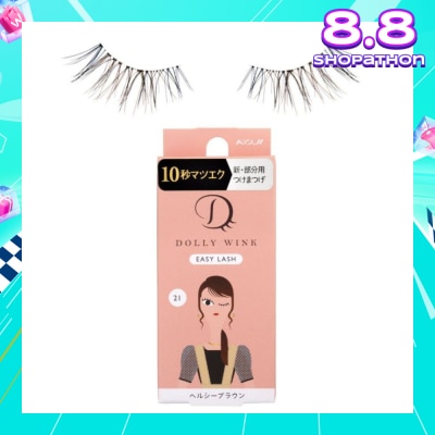 DOLLY WINK Easy Lash 21 Healthy Brown 1s