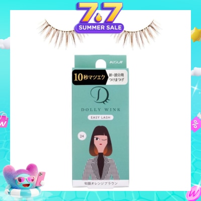 DOLLY WINK - Easy Lash 24 Orange Brown 1s (Expiry: Feb`2027)