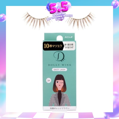 DOLLY WINK - Easy Lash 24 Orange Brown 1s (Expiry: Feb`2027)