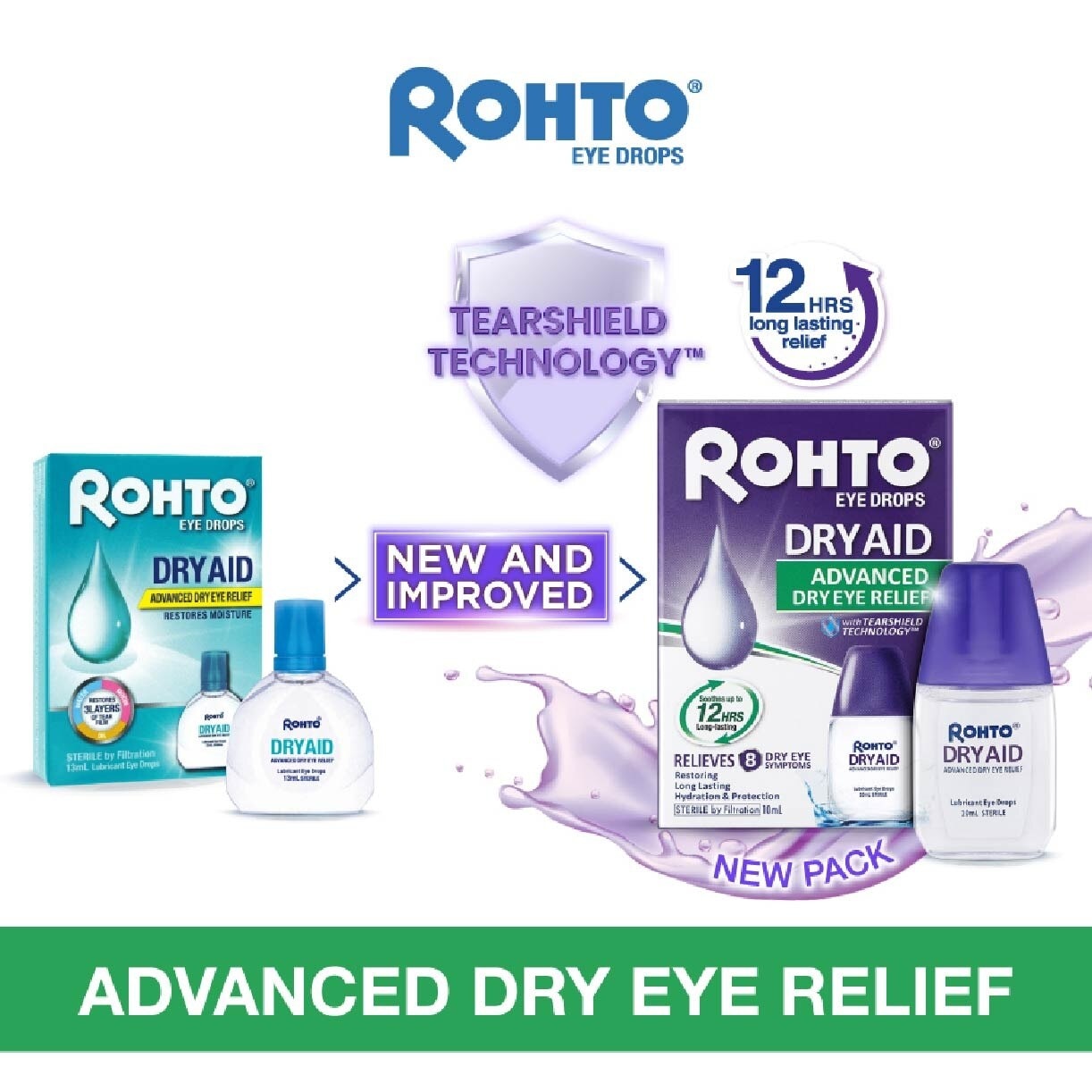 Eye Drops Dry Aid (Sterile + Advanced Dry Eye Relief) 10ml