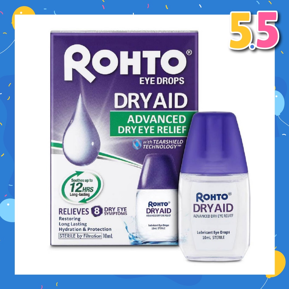 Eye Drops Dry Aid (Sterile + Advanced Dry Eye Relief) 10ml
