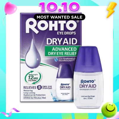 ROHTO EYE DROPS Eye Drops Dry Aid (Sterile + Advanced Dry Eye Relief) 10ml image