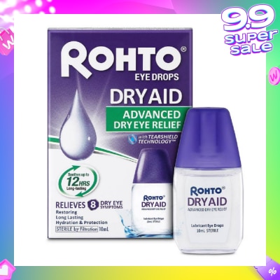 ROHTO EYE DROPS Eye Drops Dry Aid (Sterile + Advanced Dry Eye Relief) 10ml