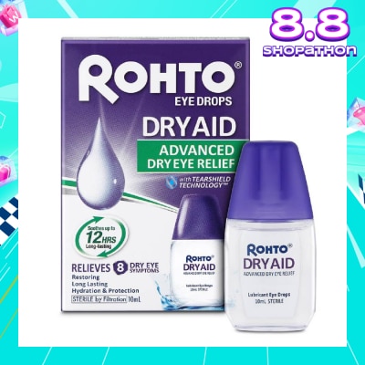 ROHTO EYE DROPS Eye Drops Dry Aid (Sterile + Advanced Dry Eye Relief) 10ml