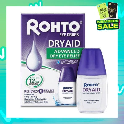 ROHTO EYE DROPS Eye Drops Dry Aid (Sterile + Advanced Dry Eye Relief) 10ml