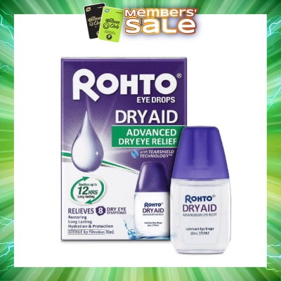 ROHTO EYE DROPS - Eye Drops Dry Aid (Sterile + Advanced Dry Eye Relief) 10ml
