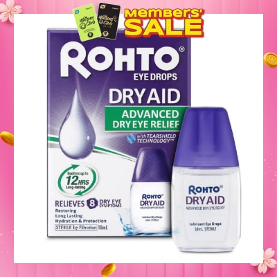 ROHTO EYE DROPS Eye Drops Dry Aid (Sterile + Advanced Dry Eye Relief) 10ml