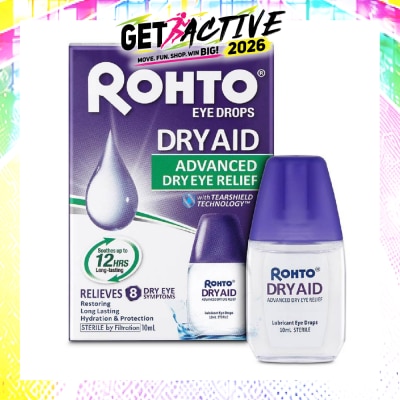 ROHTO EYE DROPS - Eye Drops Dry Aid (Sterile + Advanced Dry Eye Relief) 10ml image