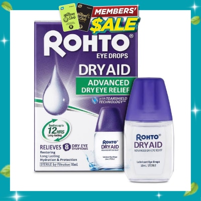 ROHTO EYE DROPS Eye Drops Dry Aid (Sterile + Advanced Dry Eye Relief) 10ml image