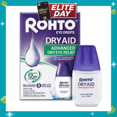 ROHTO EYE DROPS Eye Drops Dry Aid (Sterile + Advanced Dry Eye Relief) 10ml image