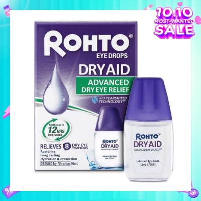 ROHTO EYE DROPS Eye Drops Dry Aid (Sterile + Advanced Dry Eye Relief) 10ml