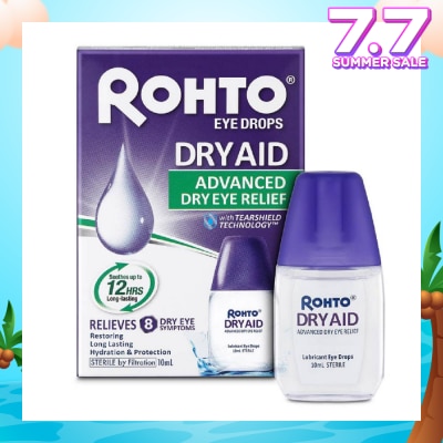 ROHTO EYE DROPS Eye Drops Dry Aid (Sterile + Advanced Dry Eye Relief) 10ml