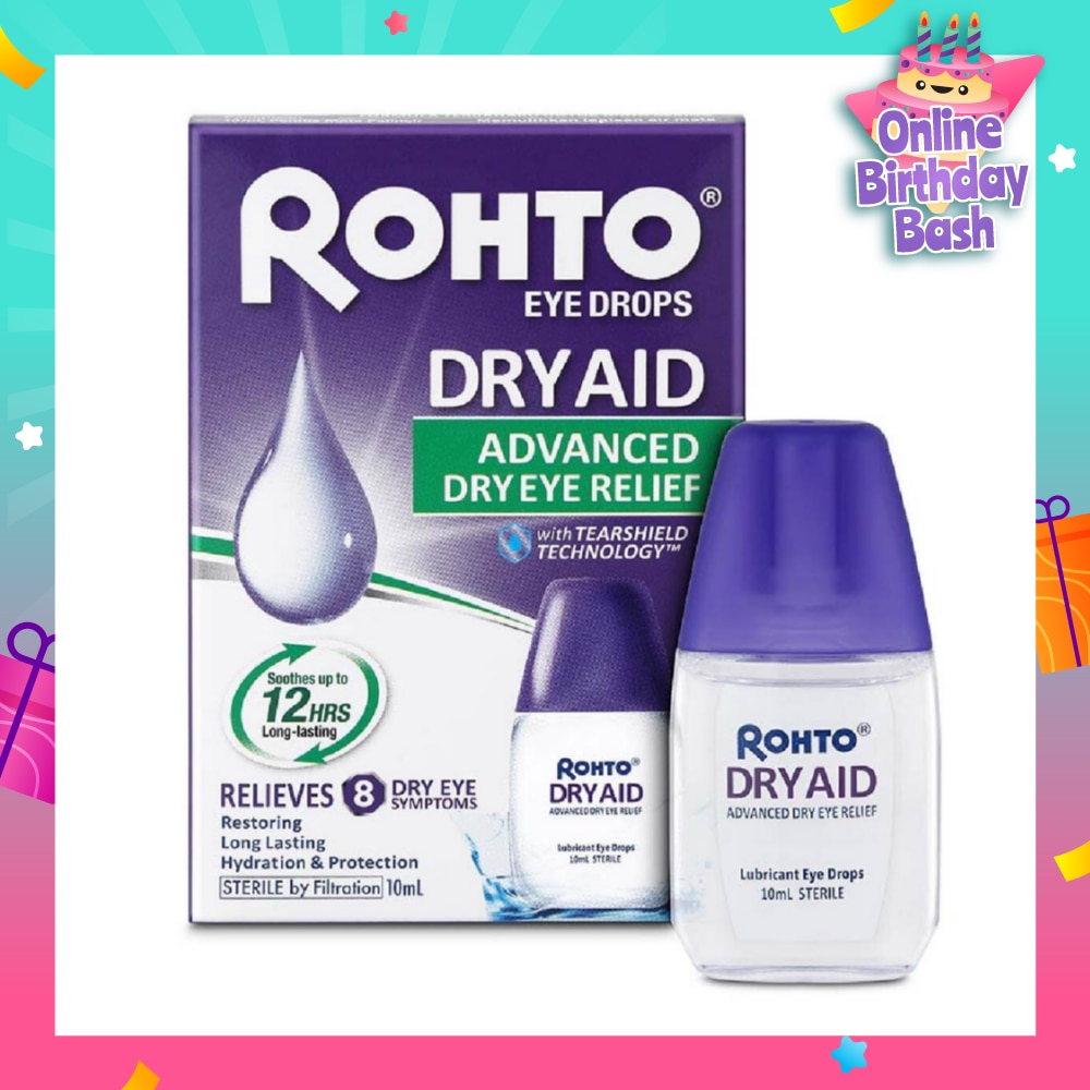 Eye Drops Dry Aid (Sterile + Advanced Dry Eye Relief) 10ml