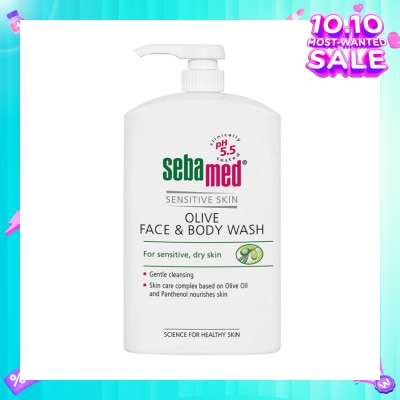 SEBAMED Olive Face And Body Wash (For Dry And Sensitive Skin) 1000ml