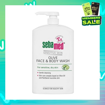 SEBAMED Olive Face And Body Wash (For Dry And Sensitive Skin) 1000ml