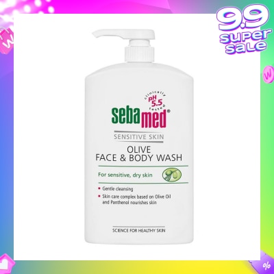 SEBAMED Olive Face And Body Wash (For Dry And Sensitive Skin) 1000ml