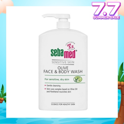 SEBAMED Olive Face And Body Wash (For Dry And Sensitive Skin) 1000ml