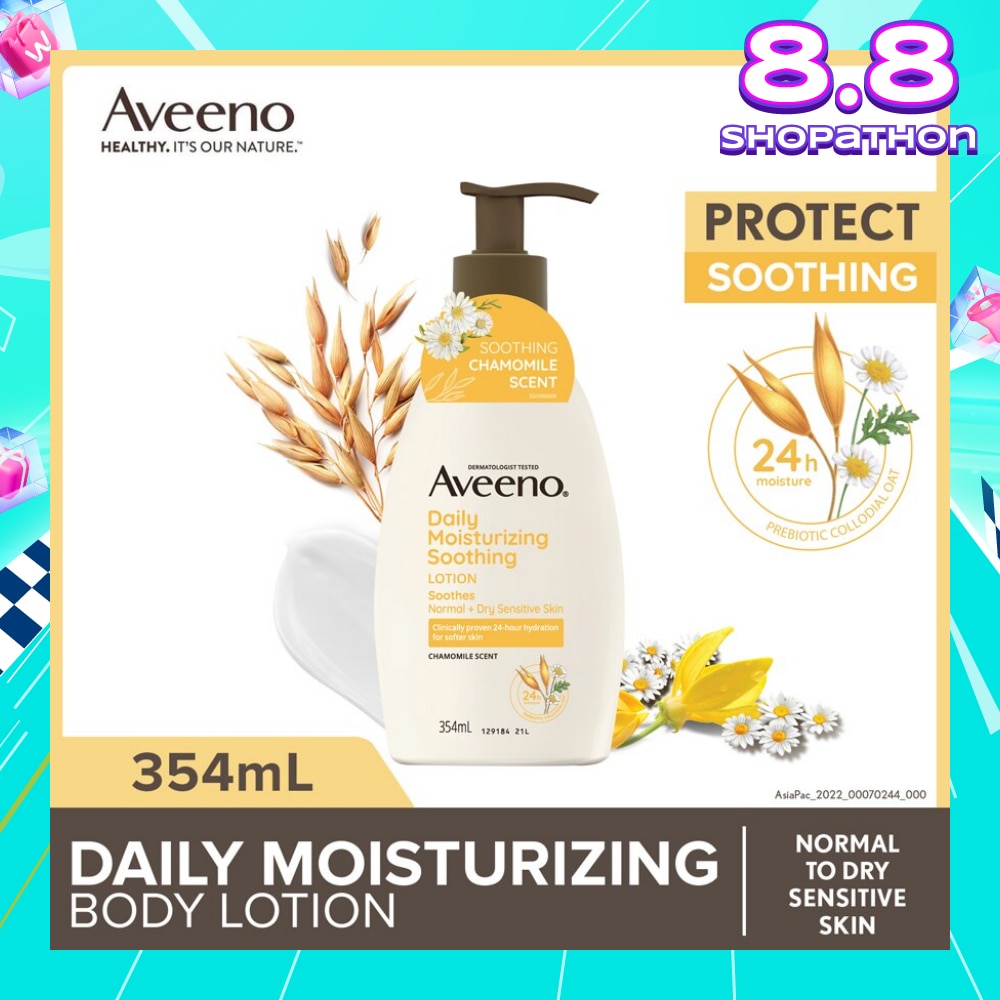 AVEENO Daily Moisturizing Soothing Relief Lotion (Repairs Dry & Sensitive Skin) 354ml