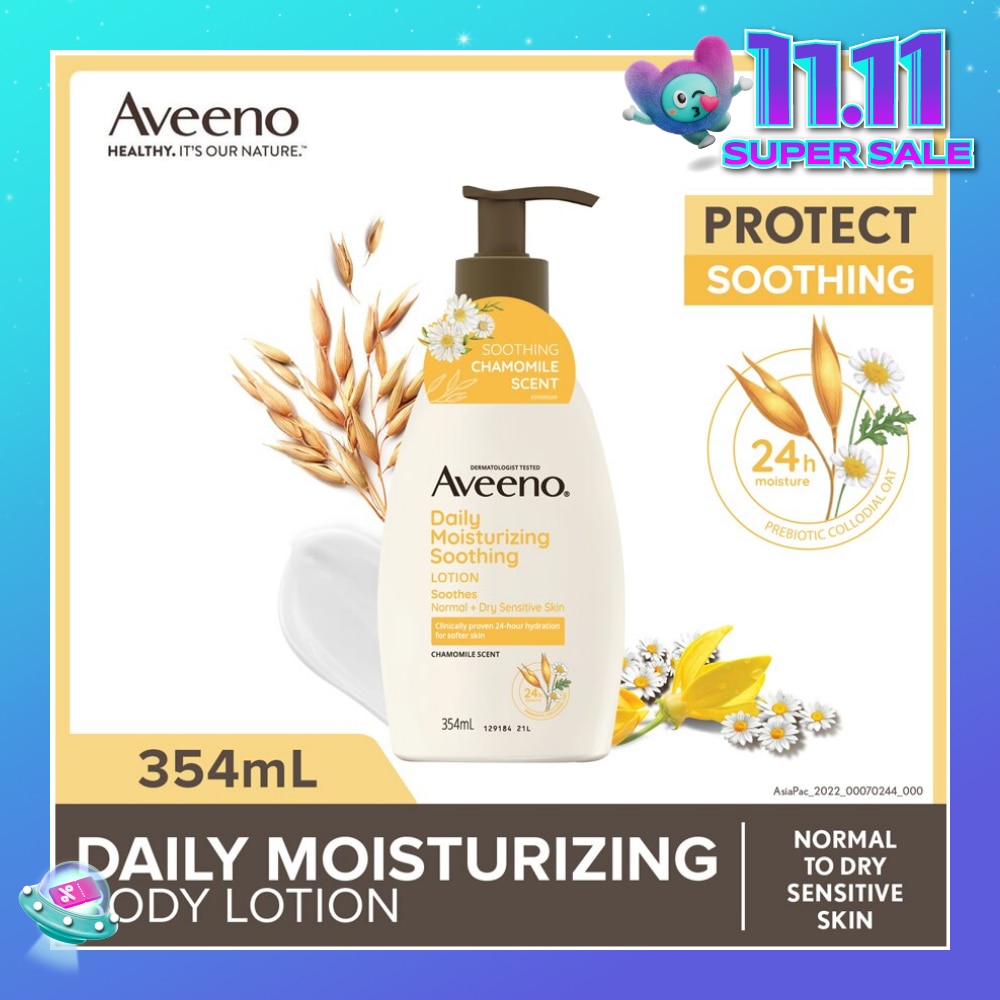 AVEENO Daily Moisturizing Soothing Relief Lotion (Repairs Dry & Sensitive Skin) 354ml
