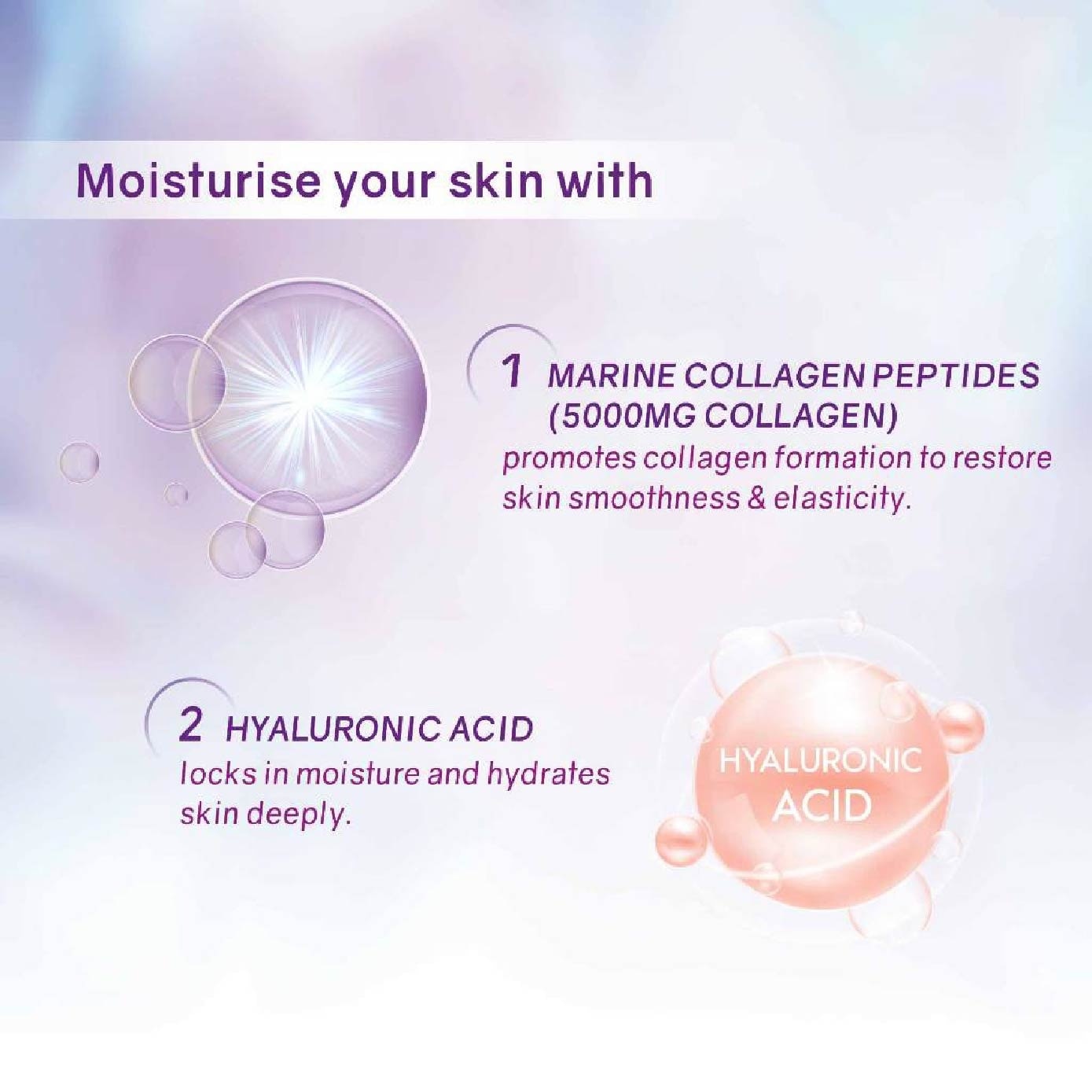 DewyPure Collagen Peptide Enhanced With Hyaluronic Acid Sachet 30s