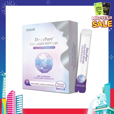 AVALON™ DewyPure Collagen Peptide Enhanced With Hyaluronic Acid Sachet 30s