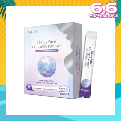 AVALON™ DewyPure Collagen Peptide Enhanced With Hyaluronic Acid Sachet 30s
