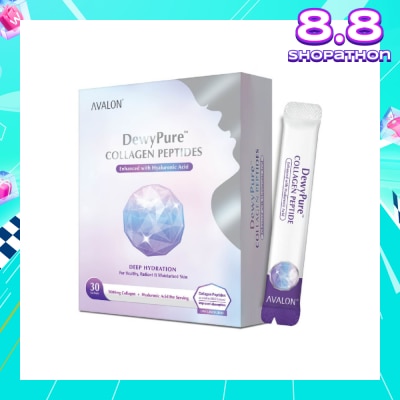 AVALON™ DewyPure Collagen Peptide Enhanced With Hyaluronic Acid Sachet 30s