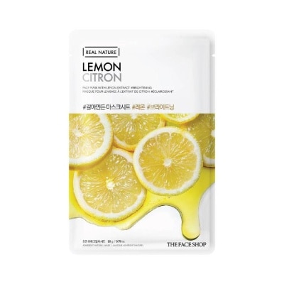 THE FACE SHOP Real Nature Sheet Facial Mask Brightening Lemon 1s