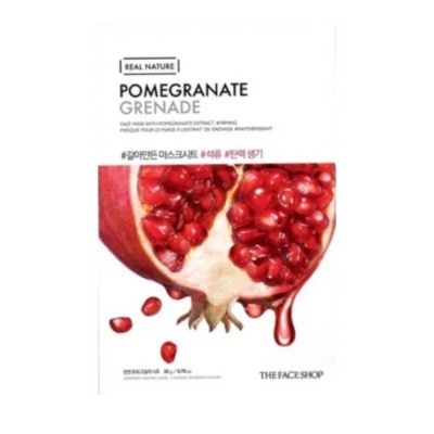 THE FACE SHOP Real Sheet Nature Revitalising and Tightening Pomegranate 1s