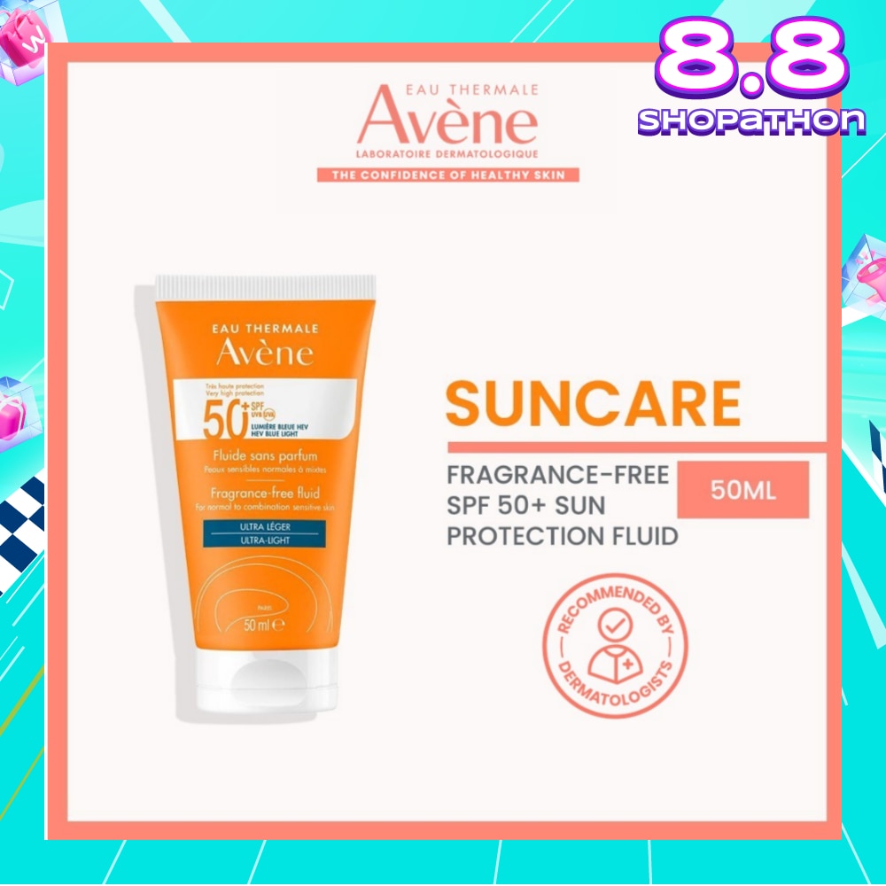 SPF50+ Fragrance-Free Fluid Triasorb PA++++ Sunblock (Suitable For Sensitive Skin + Ultra Light + Ultra Protection UVA UVB + 0% Fragrance + For Face & Neck) 50ml