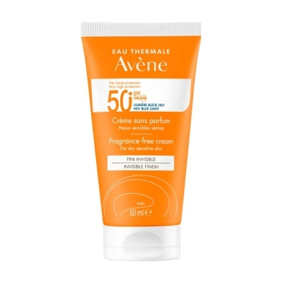 EAU THERMALE AVENE SPF50+ Fragrance-Free Cream Triasorb PA++++ Sunblock (Suitable For Sensitive Skin + Ultra Protection UVA UVB + 0% Fragrance + Face & Neck) 50ml