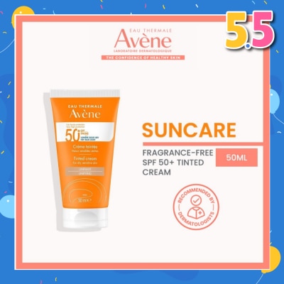 EAU THERMALE AVENE SPF50+Tinted Cream (Water-Resistant & Suitable For Dry Sensitive Skin) 50ml