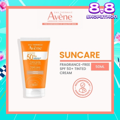 EAU THERMALE AVENE SPF50+Tinted Cream (Water-Resistant & Suitable For Dry Sensitive Skin) 50ml
