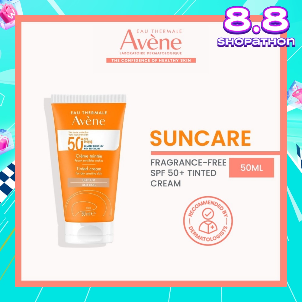 SPF50+Tinted Cream (Water-Resistant & Suitable For Dry Sensitive Skin) 50ml