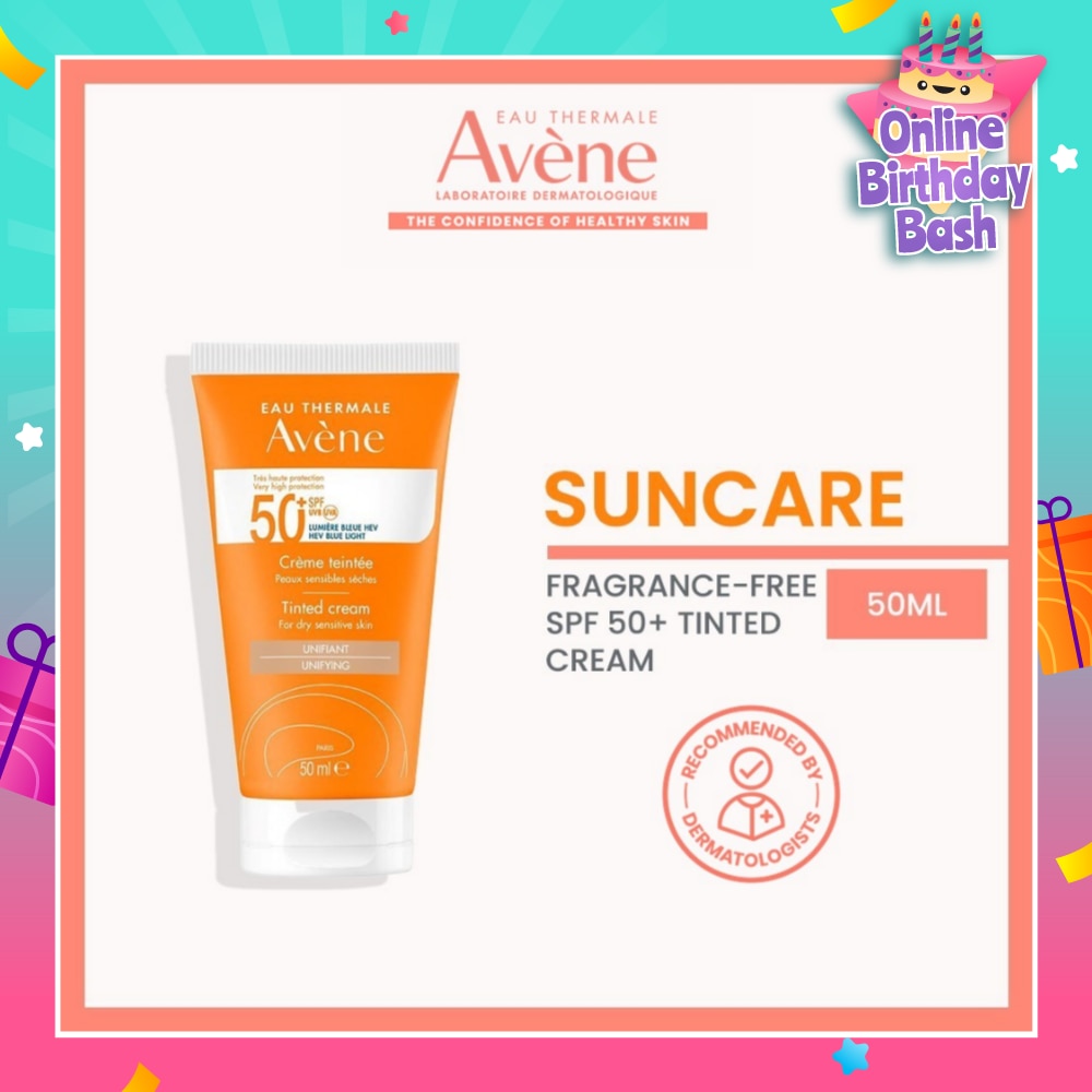 SPF50+Tinted Cream (Water-Resistant & Suitable For Dry Sensitive Skin) 50ml