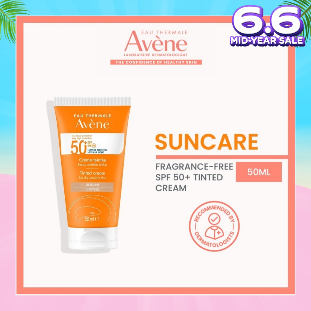 SPF50+Tinted Cream (Water-Resistant & Suitable For Dry Sensitive Skin) 50ml