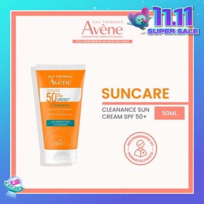 AVÈNE SPF50+ Cleanance Ultra Light Fluid Triasorb PA++++ Sunblock (Suitable For Sensitive Skin + Ultra Light + Ultra Protection UVA UVB + Anti-Blemishes + Face & Neck) 50ml (Expiry: Mar`2026)` (Expiry: Mar`2026)